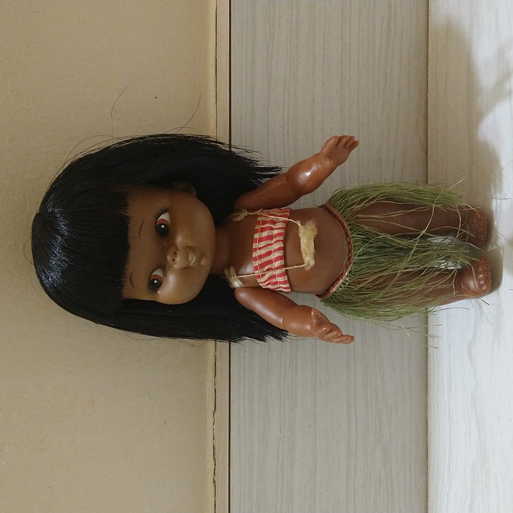 Vintage 1960's Shiba Japan Hula Doll 7"